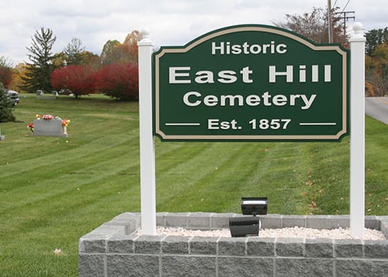 East Hill Cemetery Entrance