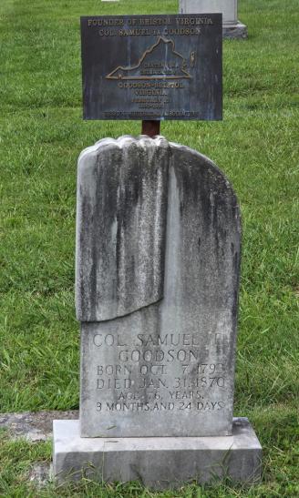 The grave of Colonel Samuel Goodson in East Hill Cemetery