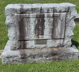 The grave of James King in East Hill Cemetery